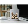 11oz mug  - peeking dog - Swedish Vallhund