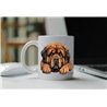 11oz mug  - peeking dog - Tibetan Mastiff