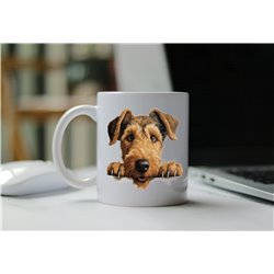 11oz mug  - peeking dog - Welsh Terrier
