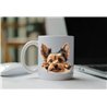 11oz mug  - peeking dog - Yorkshire Terrier