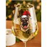 Wine Glass  dogs -  Christmas German Shepherd Dog 2