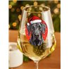 Wine Glass  dogs -  Christmas Great Dane Dog 3