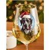 Wine Glass  dogs -  Christmas Great Dane Dog 4