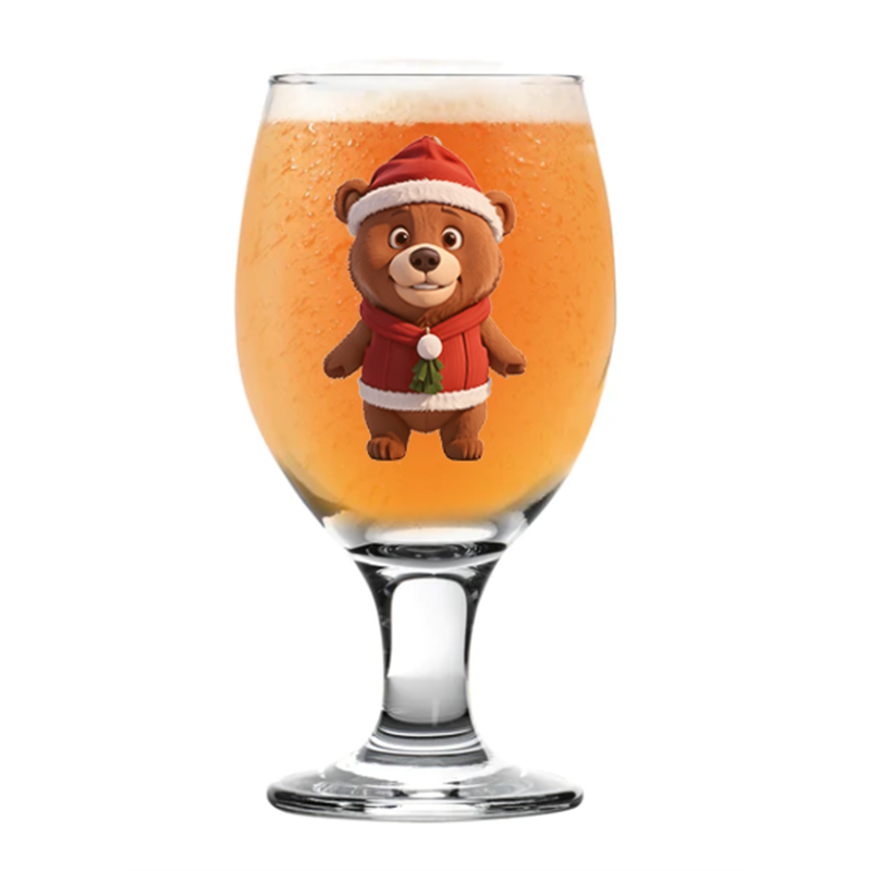 Sniffler Beer  Glass - Bear 7