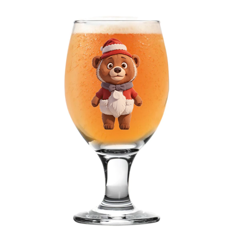 Sniffler Beer  Glass - Bear 12