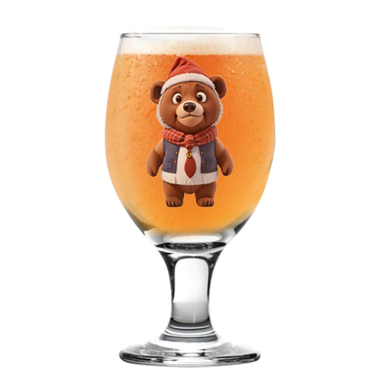 Sniffler Beer  Glass - Bear 24