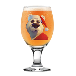 Sniffler Beer  Glass - Bear 25