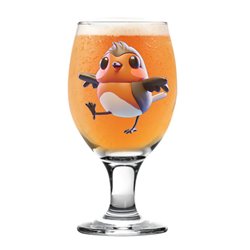 Sniffler Beer  Glass - robin (2)