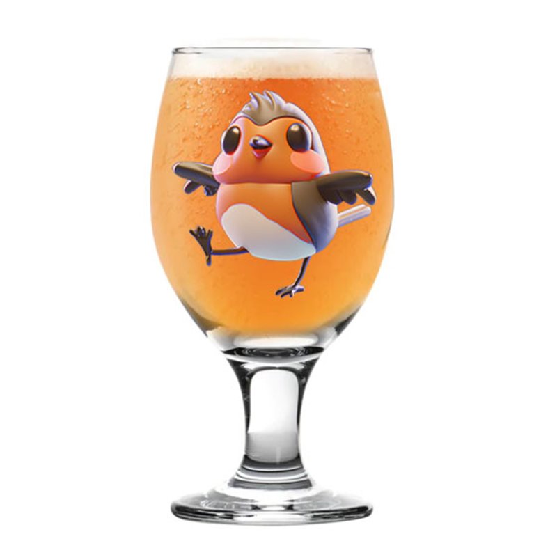 Sniffler Beer  Glass - robin (2)
