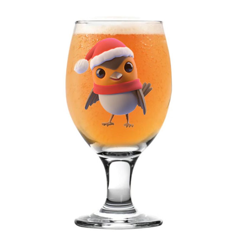 Sniffler Beer  Glass - robin (10)