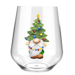 Stemless Wine Glass - gnome (2)