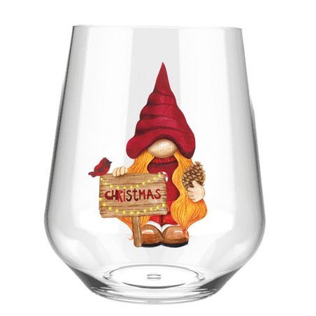 Stemless Wine Glass - gnome (3)