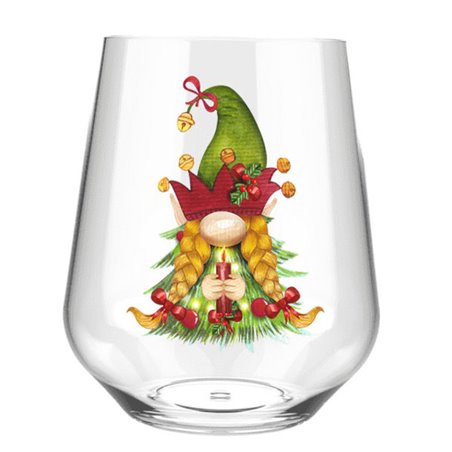Stemless Wine Glass - gnome (6)