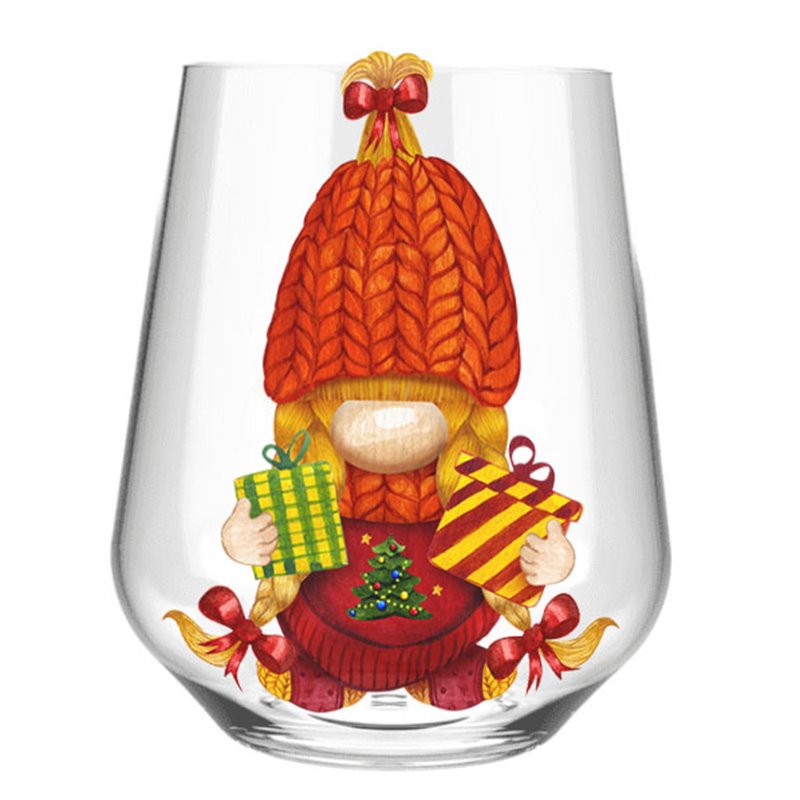 Stemless Wine Glass - gnome (18)