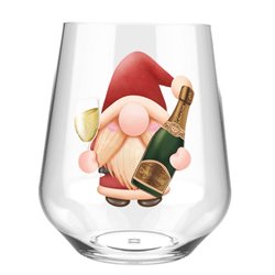Stemless Wine Glass - gnome (25)