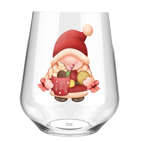 Stemless Wine Glass - gnome (27)