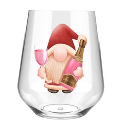 Stemless Wine Glass - gnome (28)
