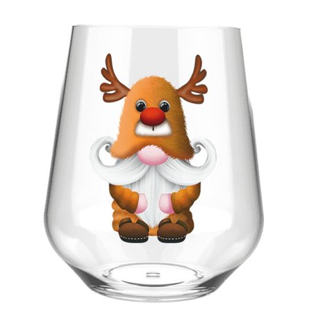 Stemless Wine Glass - gnome (36)