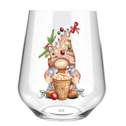 Stemless Wine Glass - gnome (37)