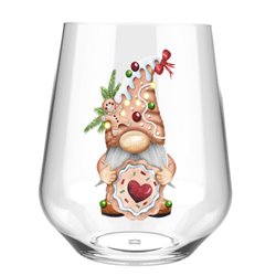 Stemless Wine Glass - gnome (38)