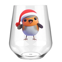 Stemless Wine Glass - robin (3)