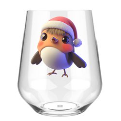 Stemless Wine Glass - robin (5)