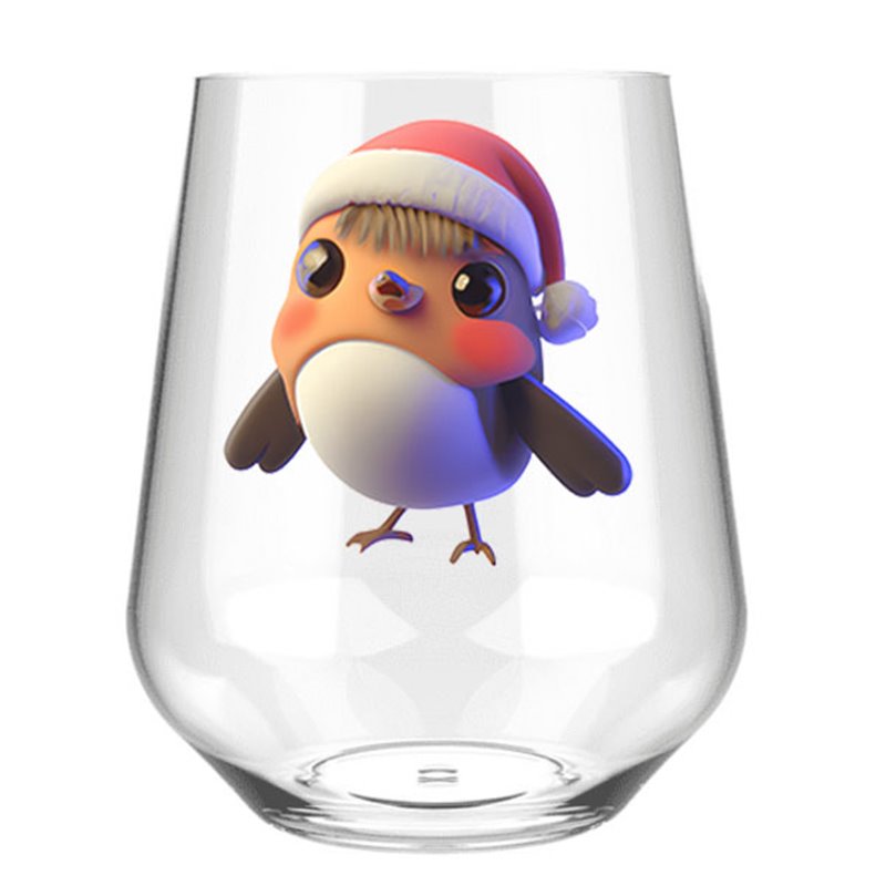Stemless Wine Glass - robin (5)