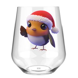Stemless Wine Glass - robin (6)