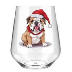 Stemless Wine Glass - dog (1)