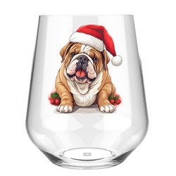 Stemless Wine Glass - dog (4)