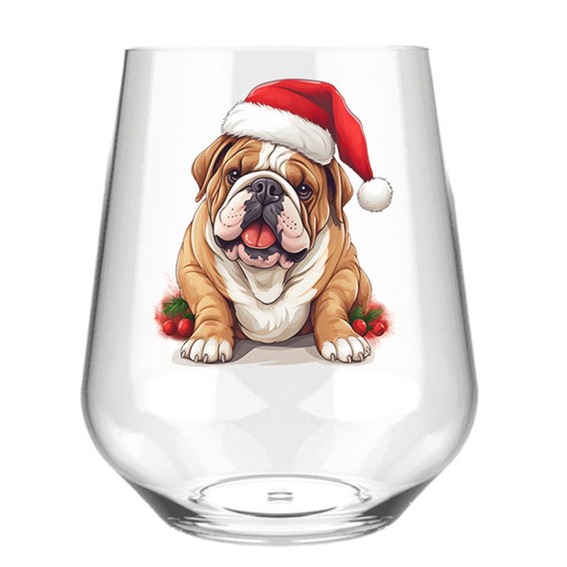 Stemless Wine Glass - dog (4)
