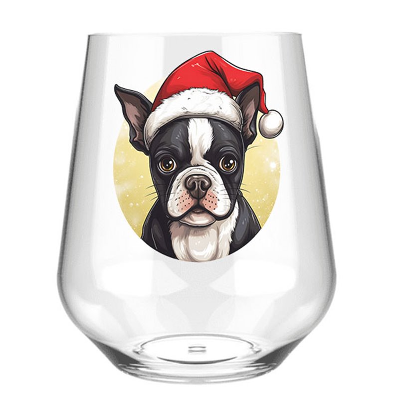 Stemless Wine Glass - dog (14)