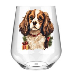 Stemless Wine Glass - dog (22)