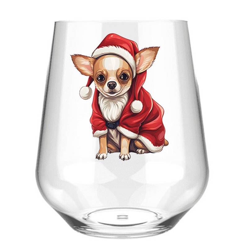 Stemless Wine Glass - dog (26)