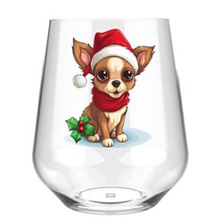 Stemless Wine Glass - dog (28)