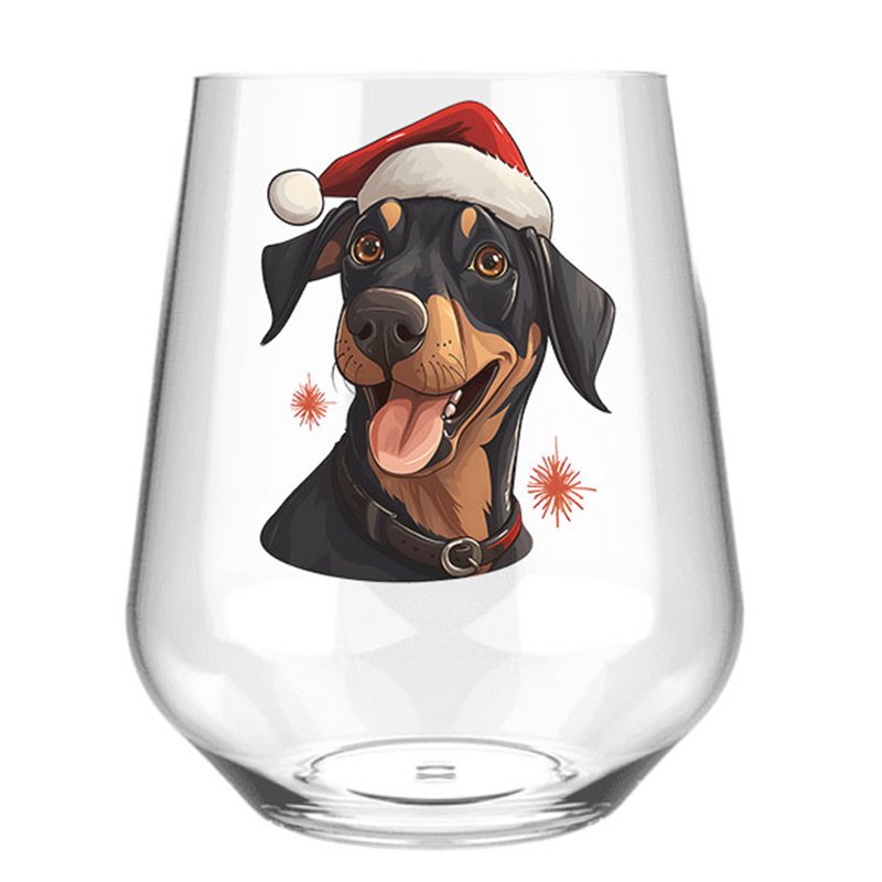 Stemless Wine Glass - dog (29)