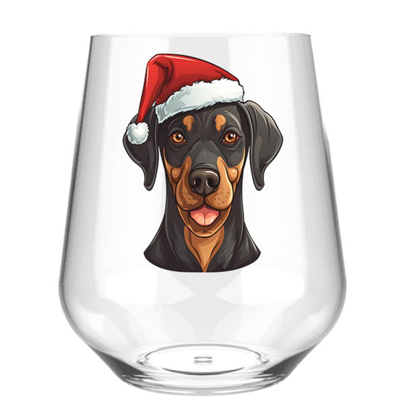 Stemless Wine Glass - dog (30)