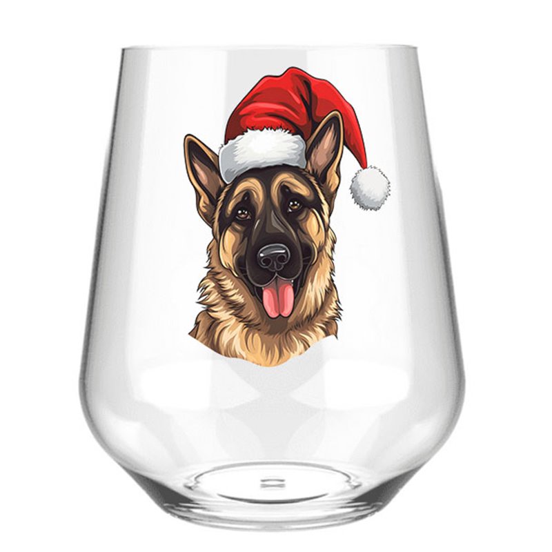 Stemless Wine Glass - dog (34)