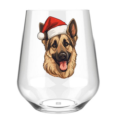 Stemless Wine Glass - dog (35)