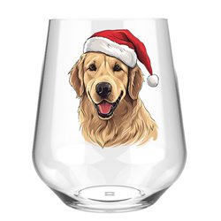Stemless Wine Glass - dog (37)