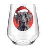 Stemless Wine Glass - dog (40)