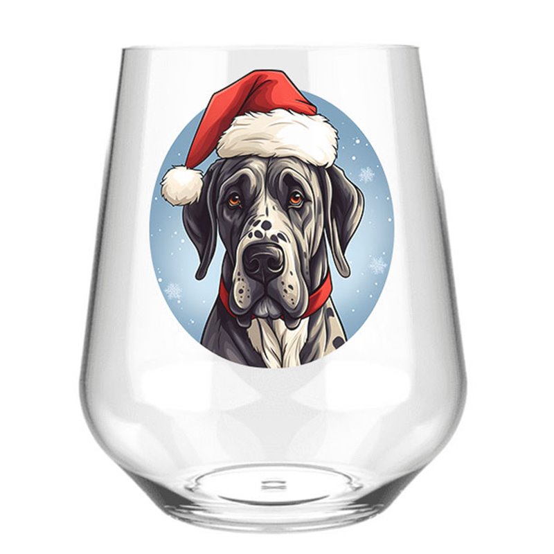 Stemless Wine Glass - dog (41)