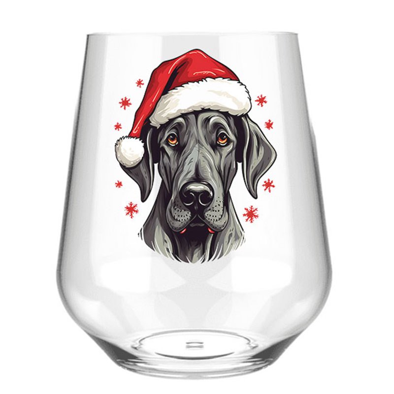 Stemless Wine Glass - dog (42)