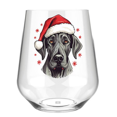 Stemless Wine Glass - dog (42)