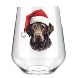 Stemless Wine Glass - dog (43)