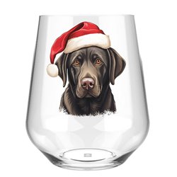Stemless Wine Glass - dog (44)