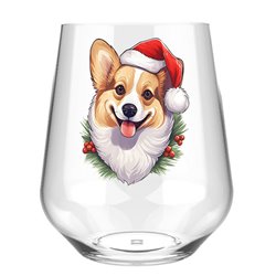Stemless Wine Glass - dog (45)
