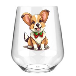 Stemless Wine Glass - dog (46)
