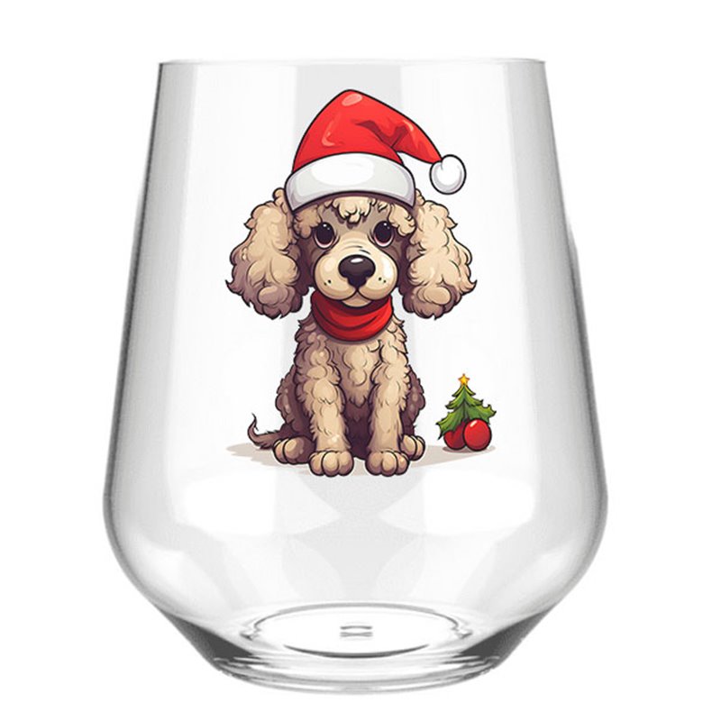 Stemless Wine Glass - dog (47)