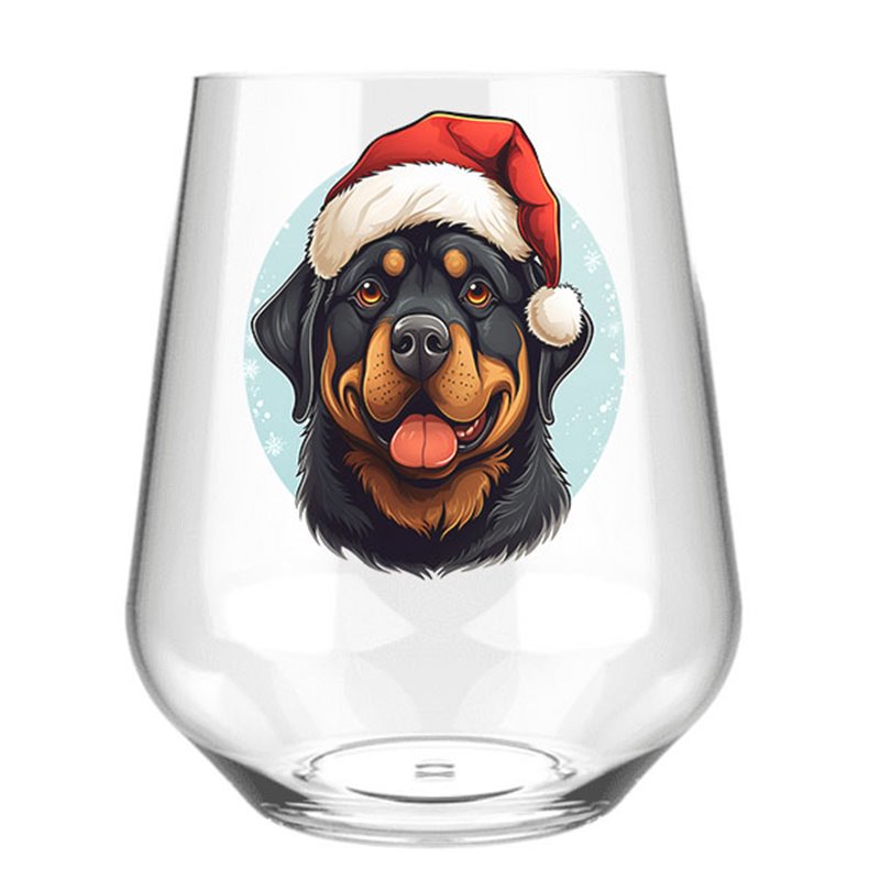 Stemless Wine Glass - dog (53)